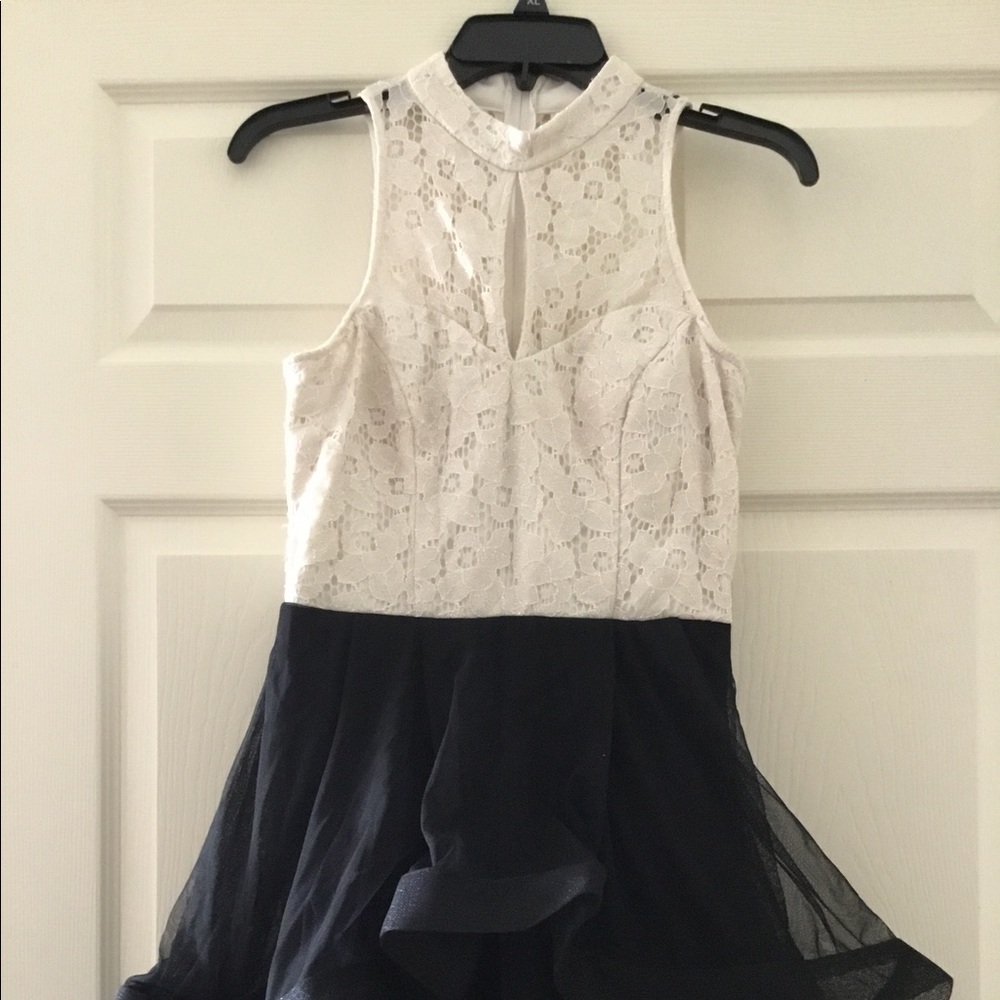 Black and white dress